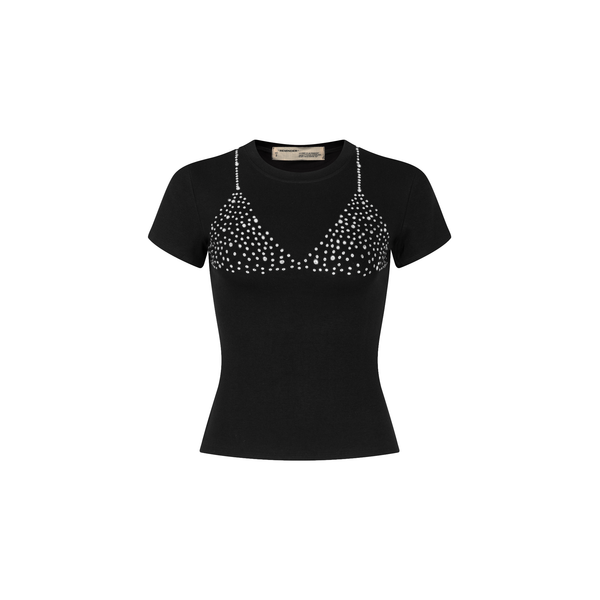 BIKINI BABY TEE / BLACK