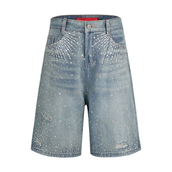 BLING DENIM SHORT JEANS