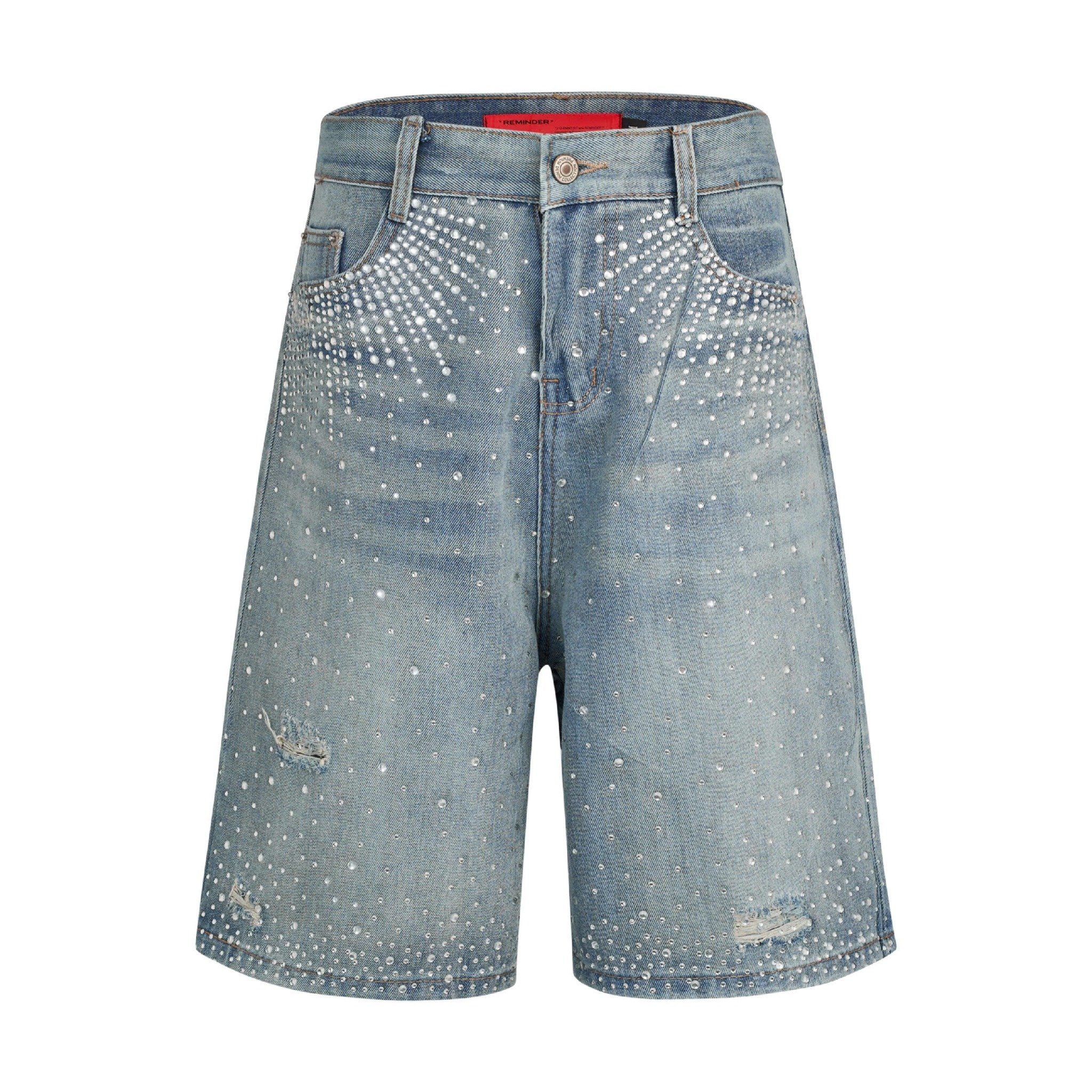 BLING DENIM SHORT JEANS 