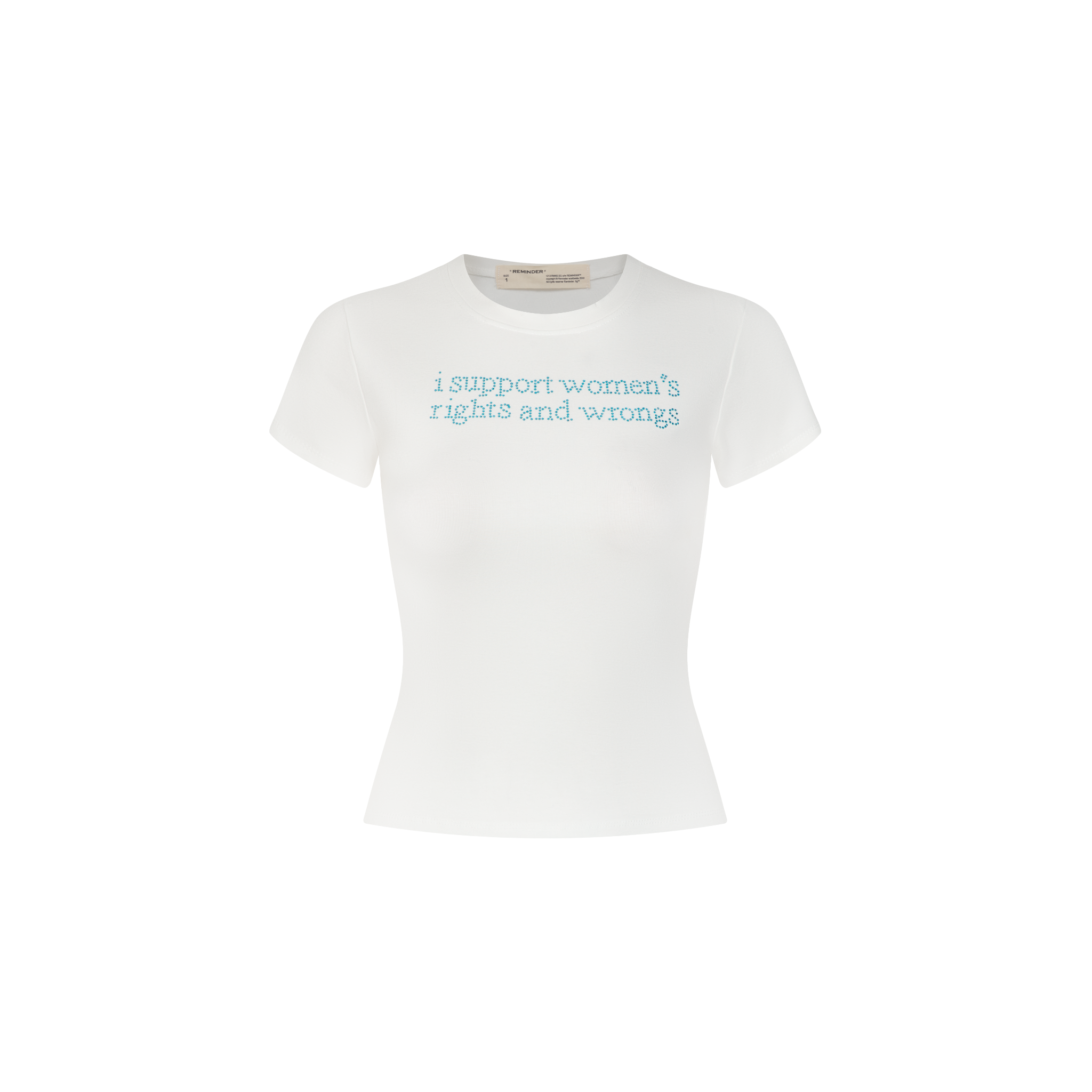  WOMAN BABY TEE / WHITE 