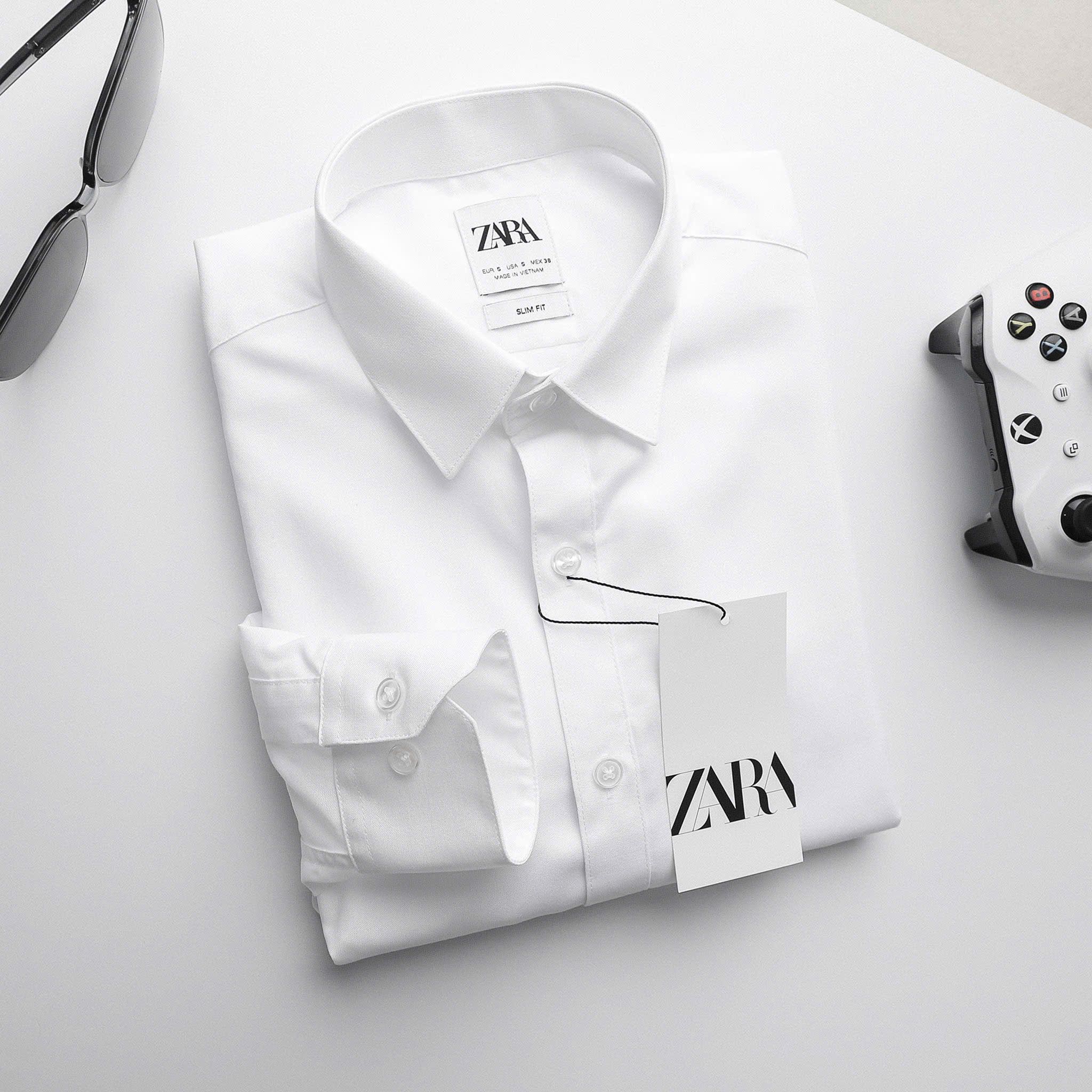  Sơmi ZA.RA Tay Dài Basic 