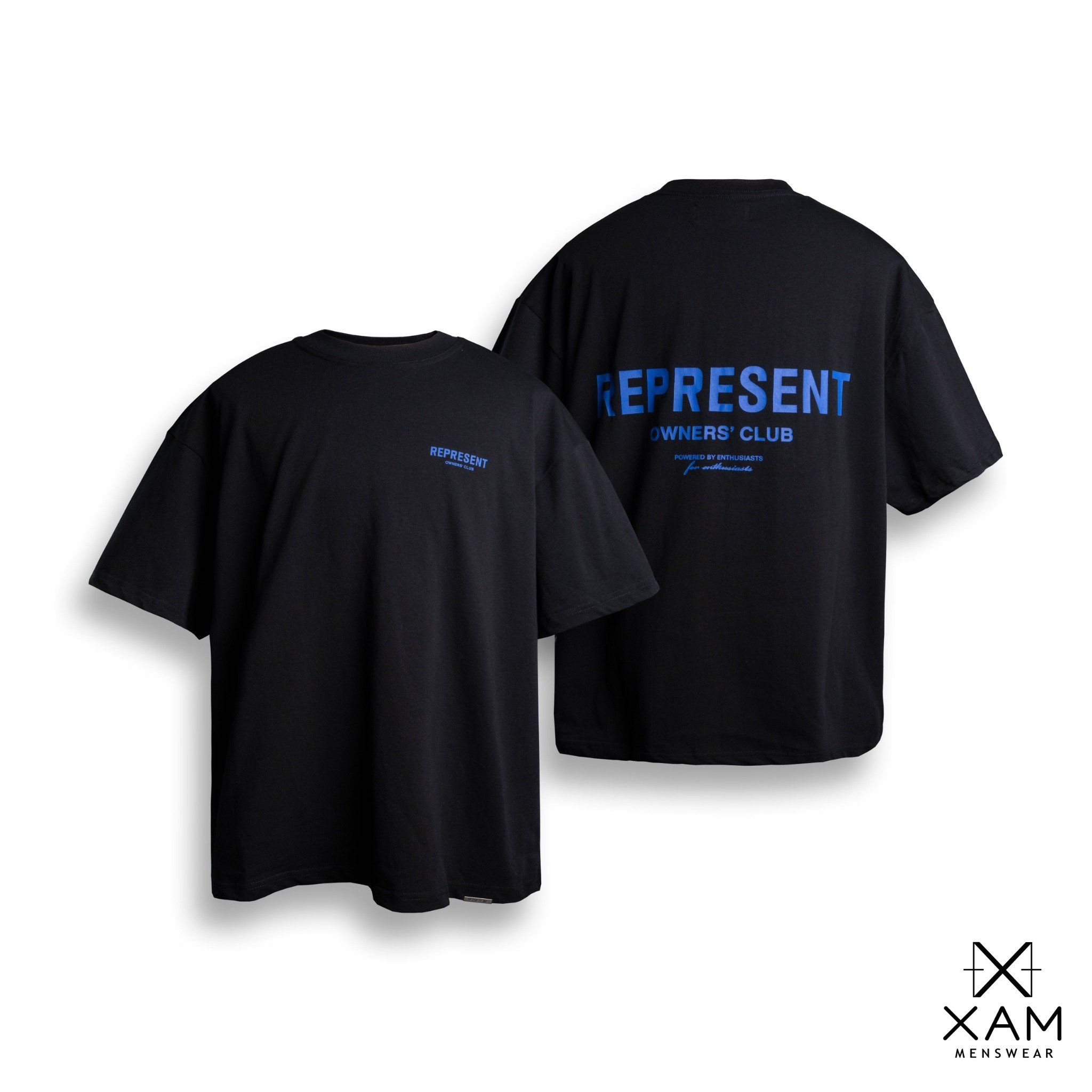  Tee Logo REPRESENT of BLUE Oversize 