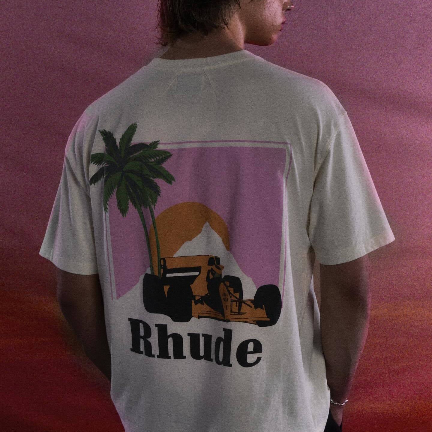  Tee RHUDE Coconut Tree Oversize 