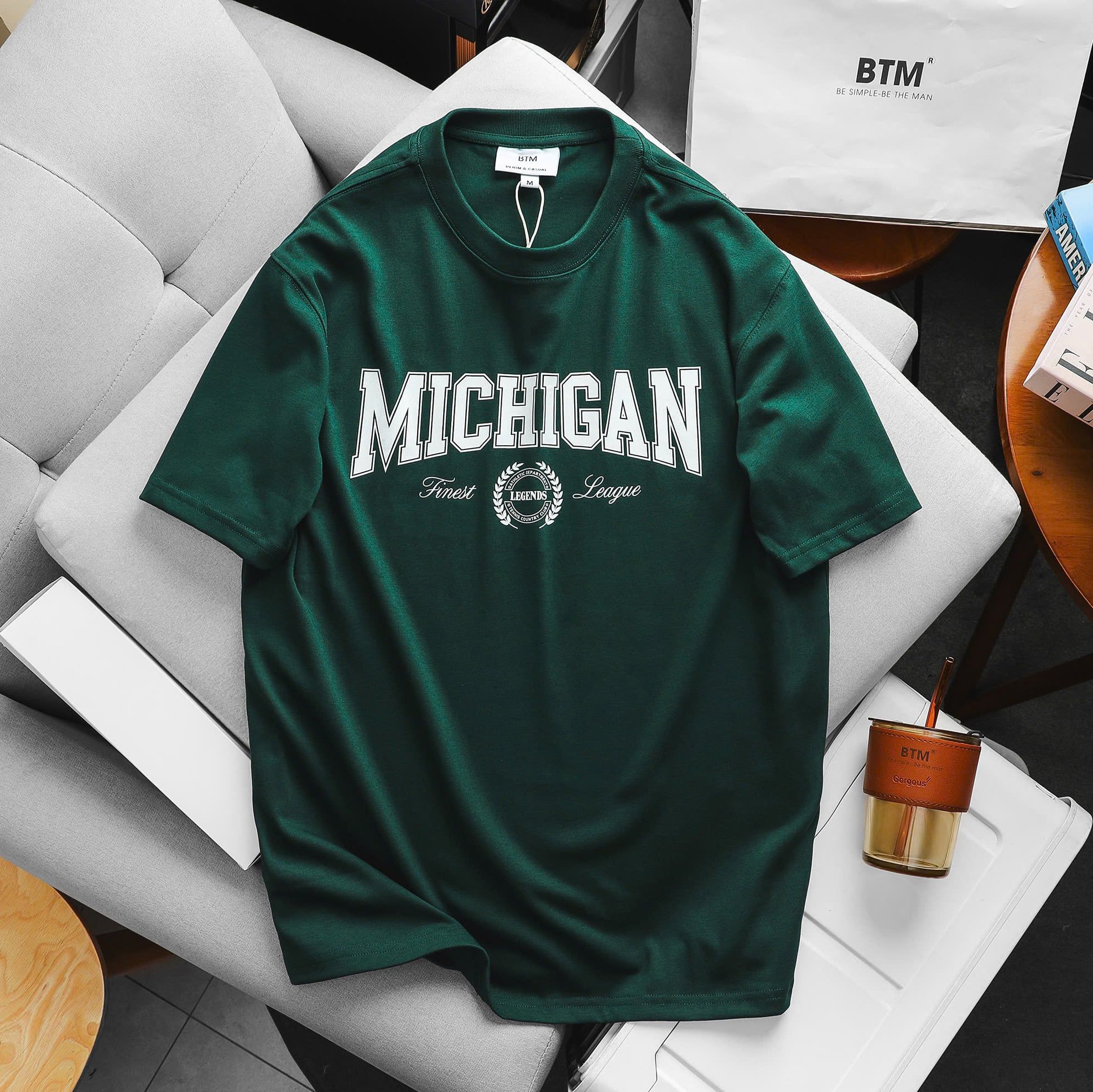  Áo Thun BTM Logo MICHIGAN 