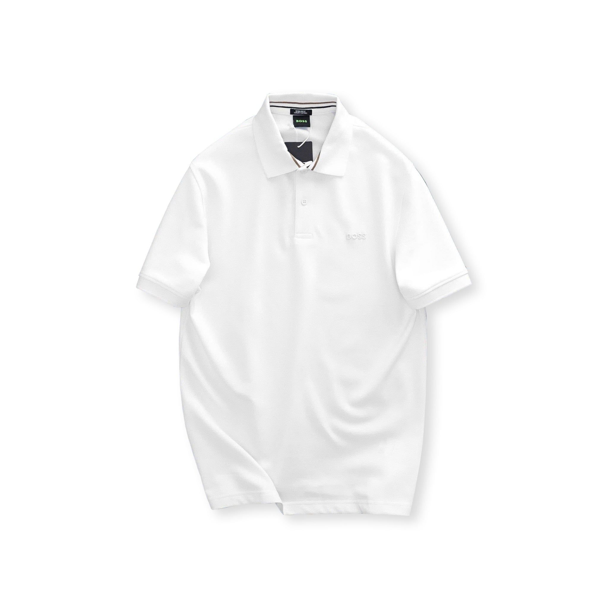  Polo BOSS Logo Thêu Basic 