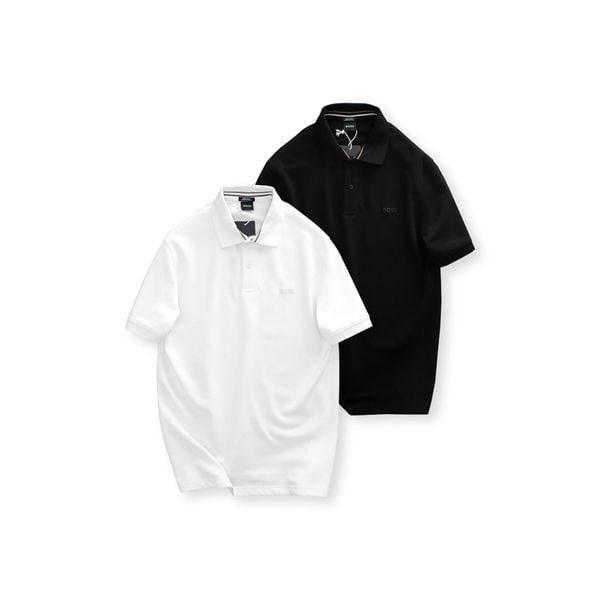  Polo BOSS Logo Thêu Basic 