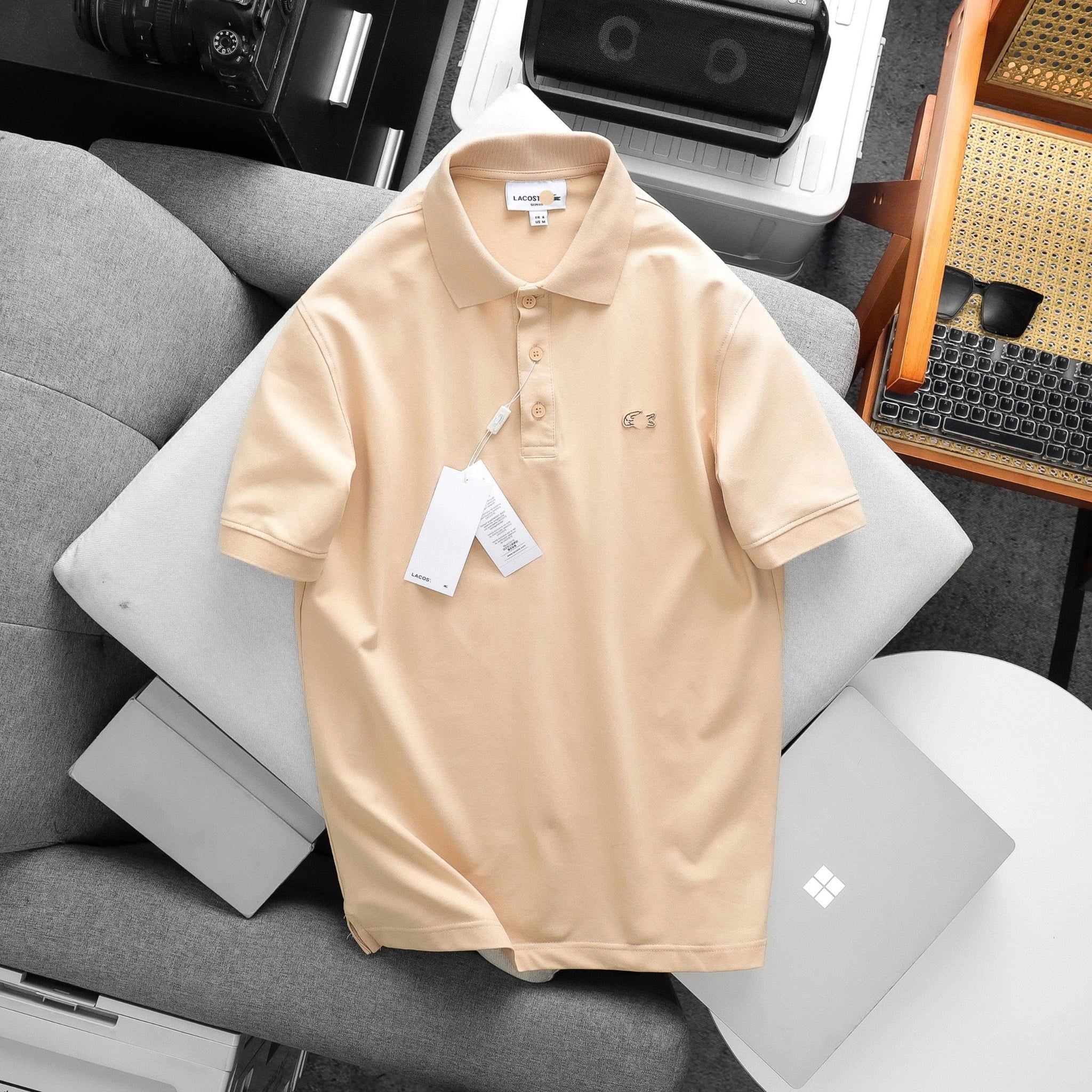  Polo LACOS.TE Logo Thêu 