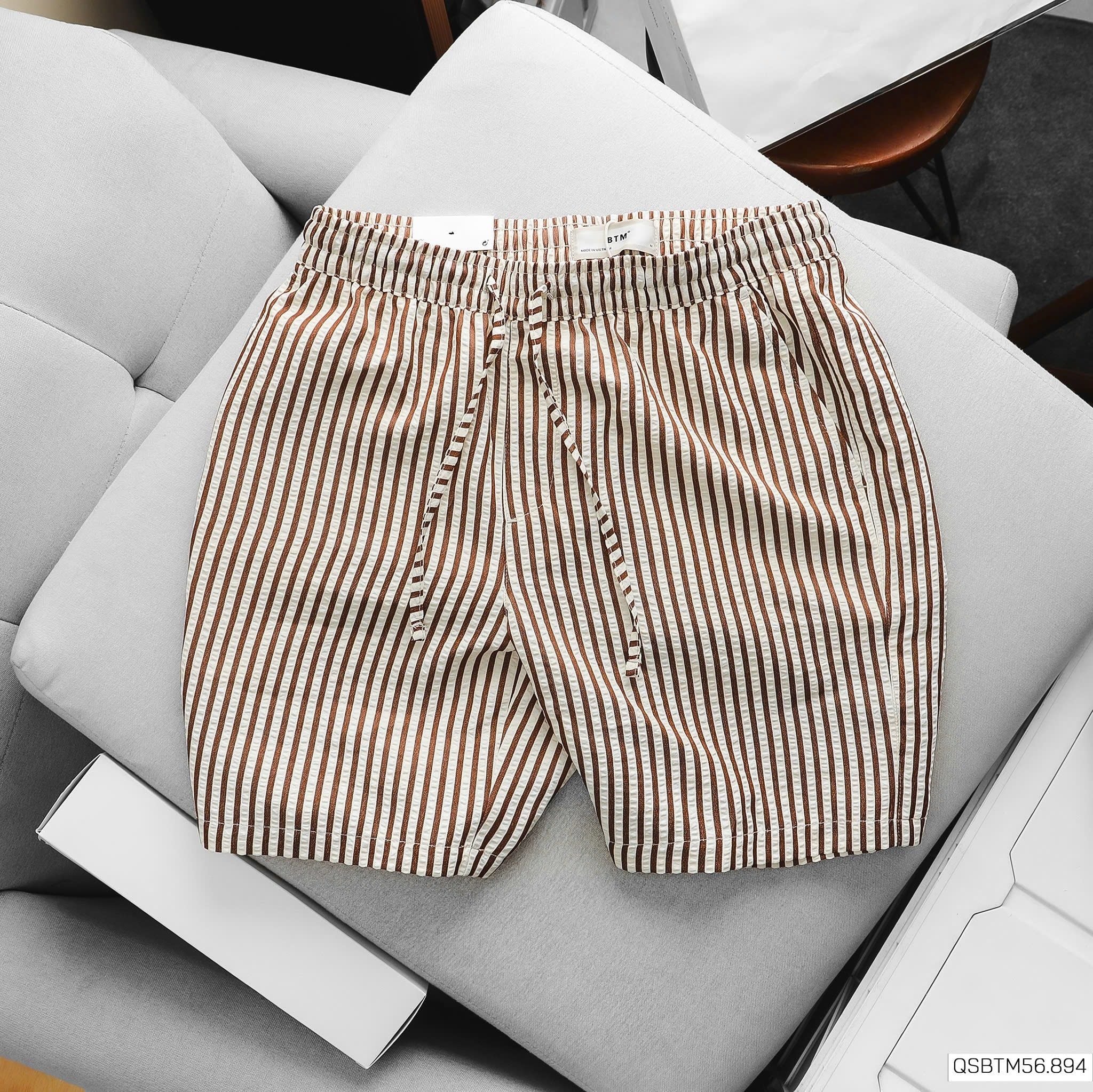  Short Thun BTM Phối Sọc 