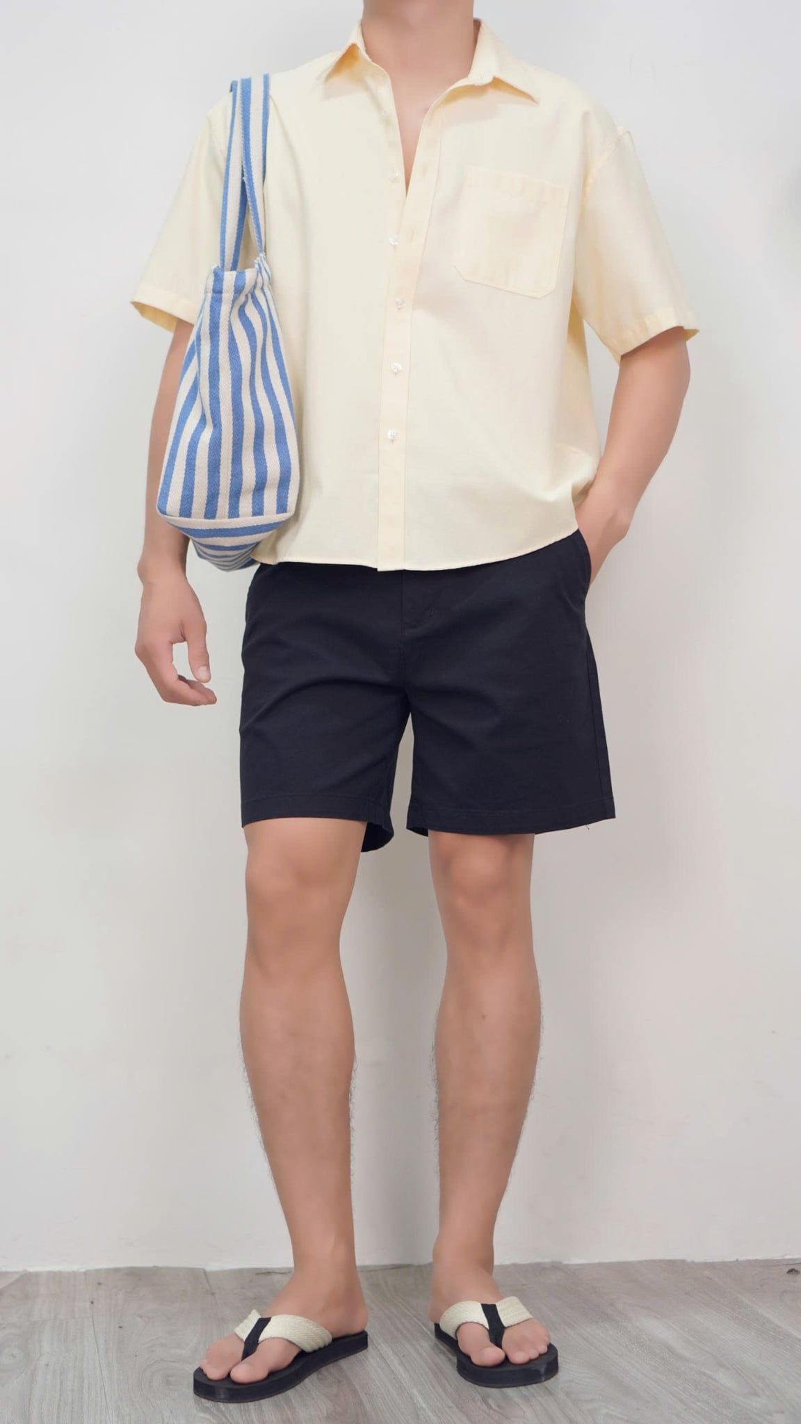  Short Kaki UNDERNESS Slimfit 