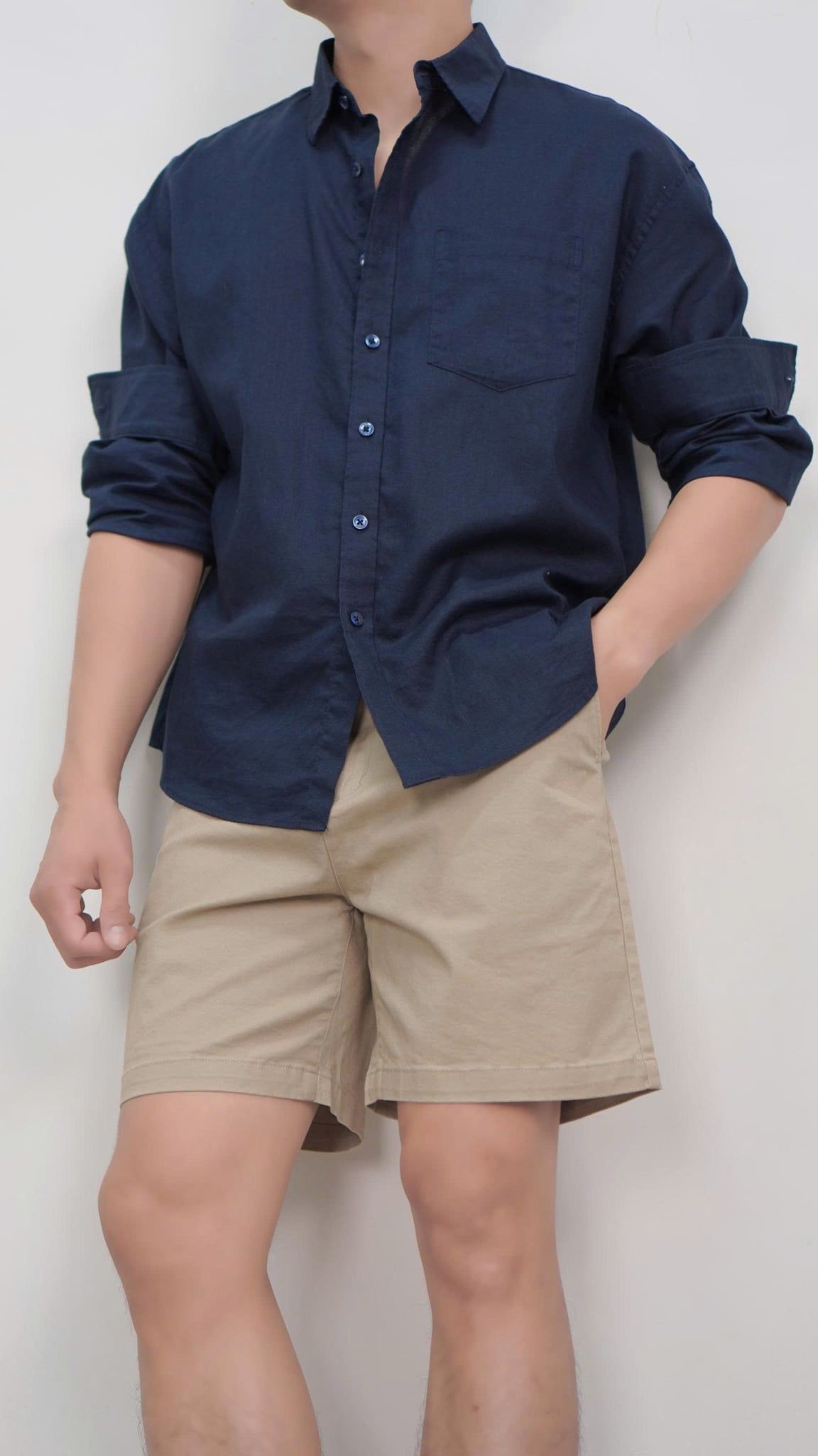  Short Kaki UNDERNESS Slimfit 