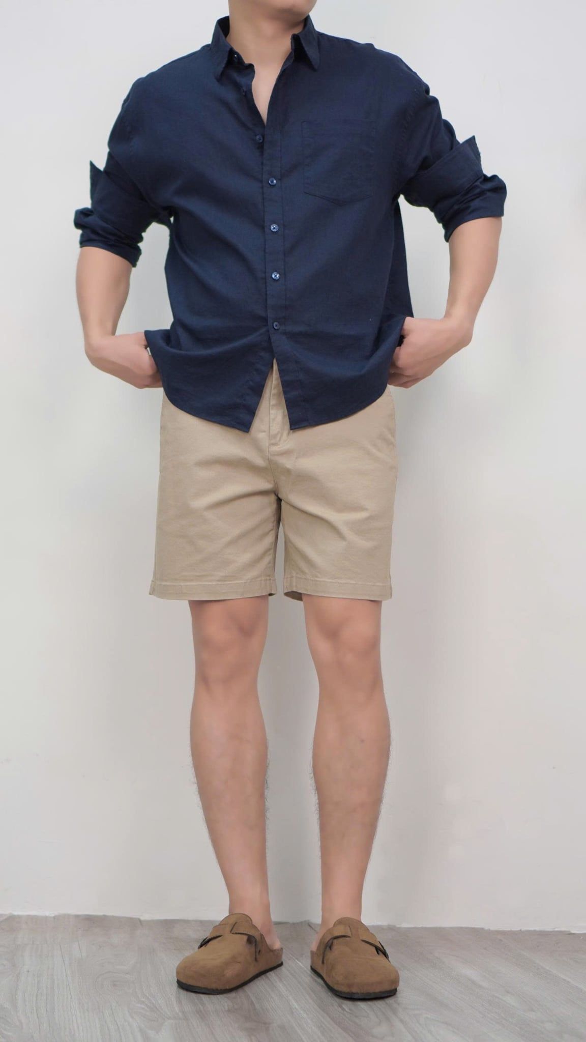  Short Kaki UNDERNESS Slimfit 