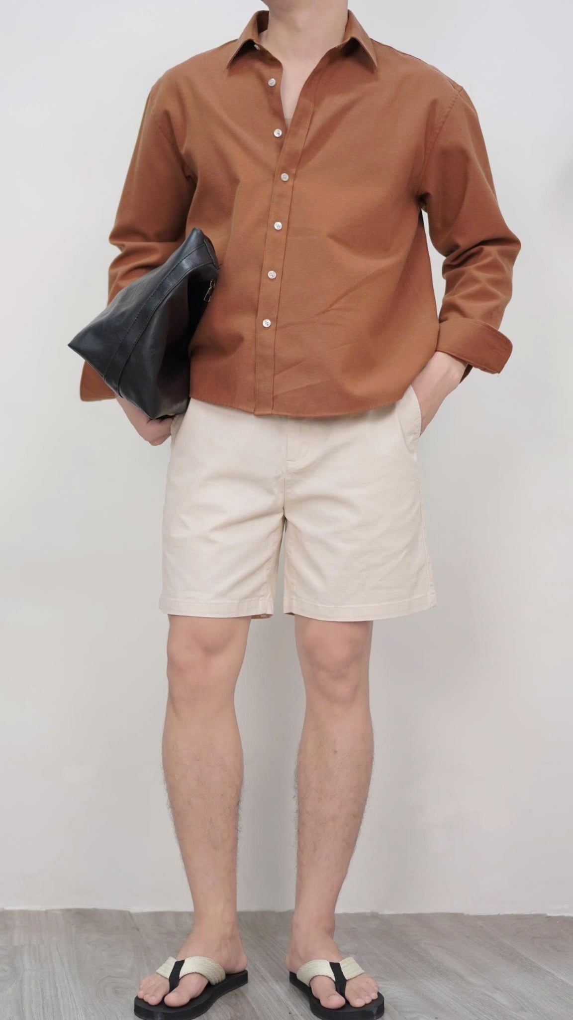  Short Kaki UNDERNESS Slimfit 