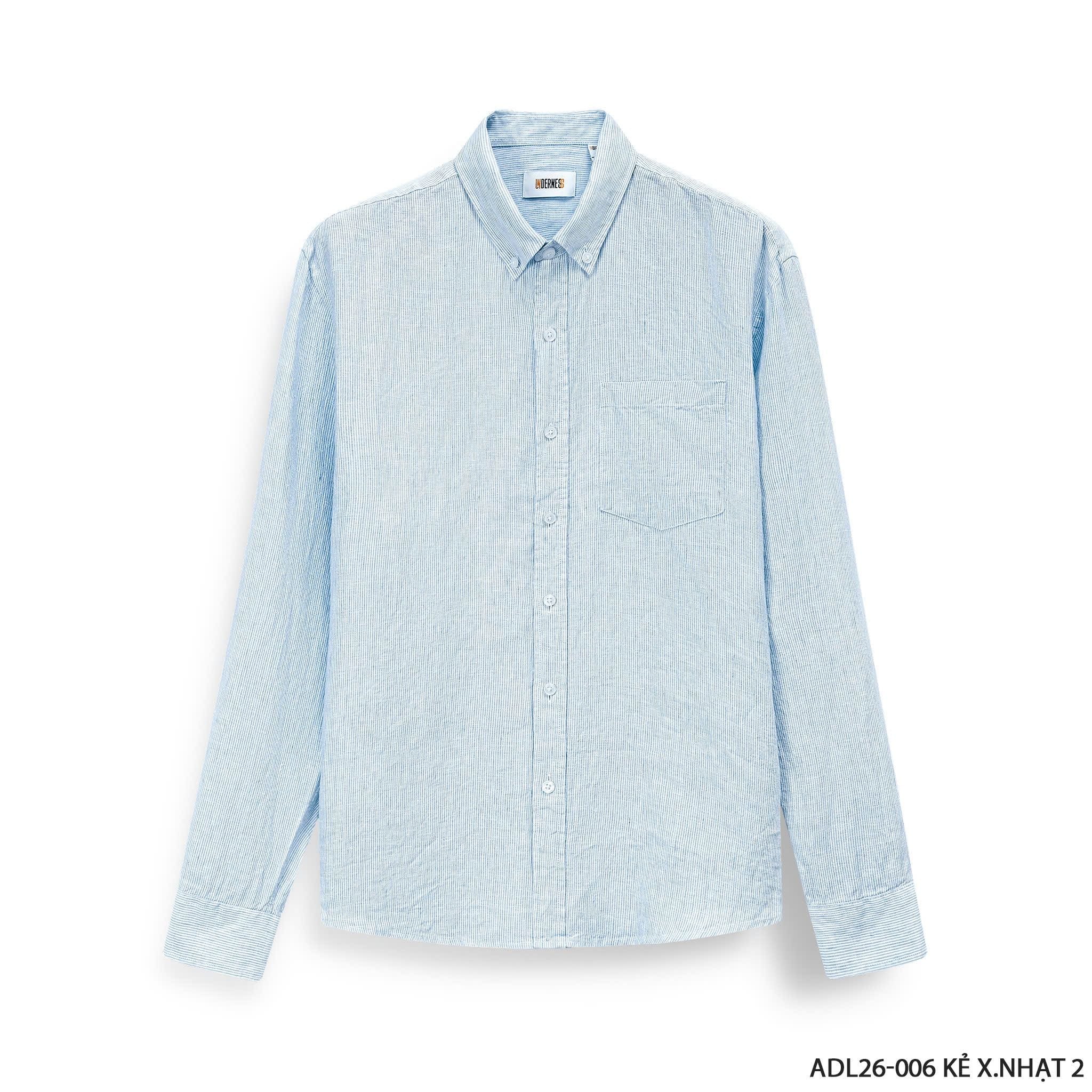  Sơmi UNDERNESS Linen Phối Sọc 
