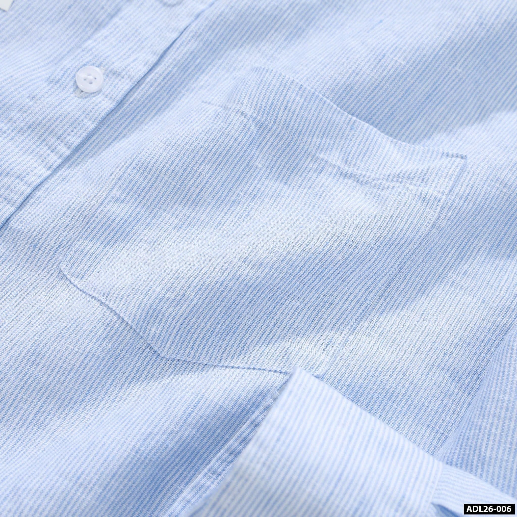  Sơmi UNDERNESS Linen Phối Sọc 