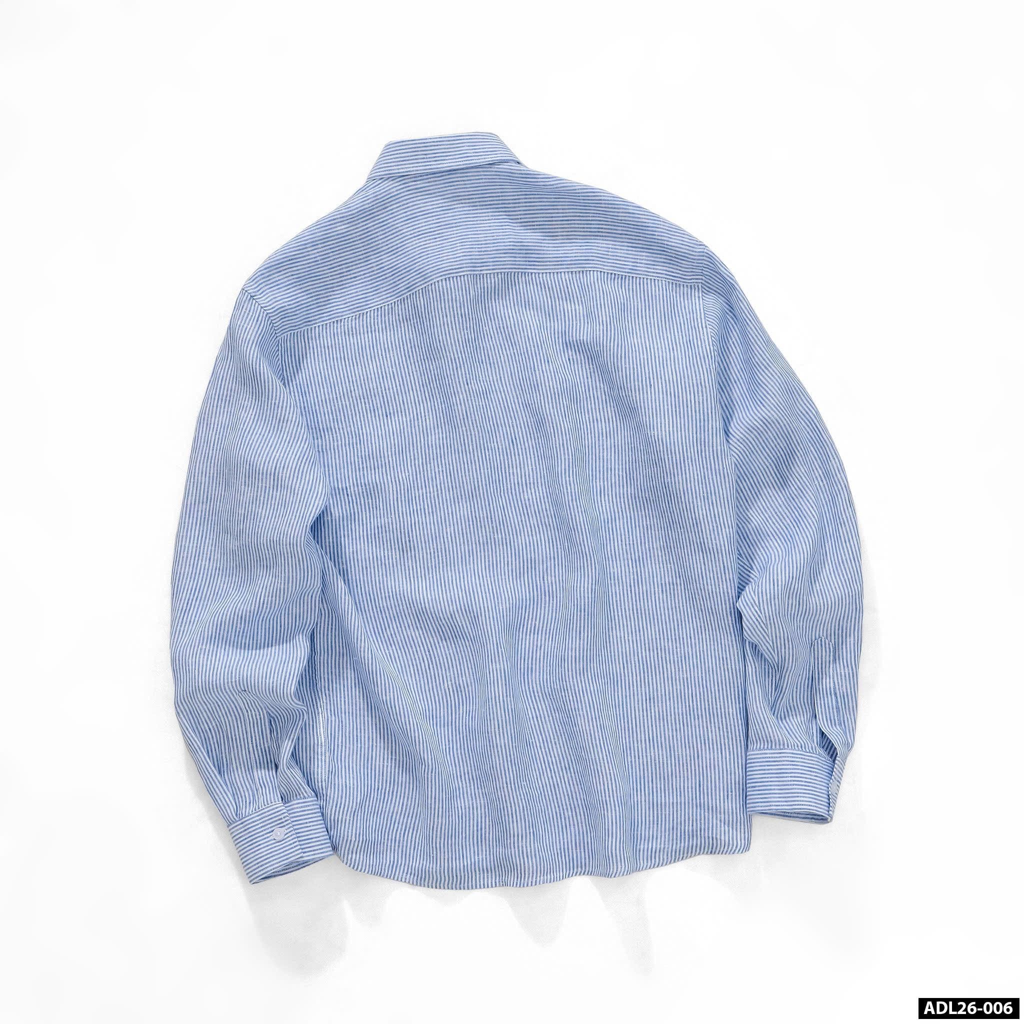  Sơmi UNDERNESS Linen Phối Sọc 
