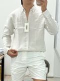  Sơmi UNDERNESS Linen Phối Sọc 
