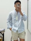  Sơmi UNDERNESS Linen Phối Sọc 