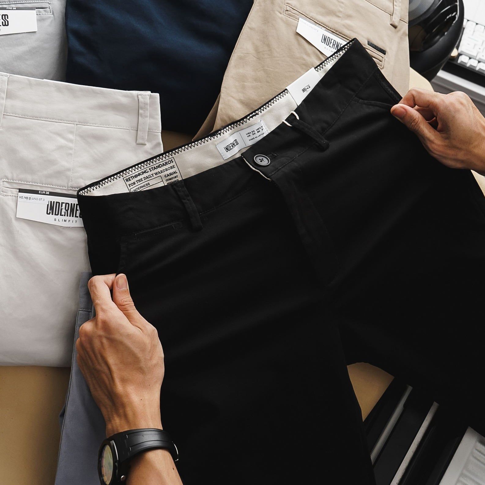  Quần Kaki UNDERNESS Slimfit 