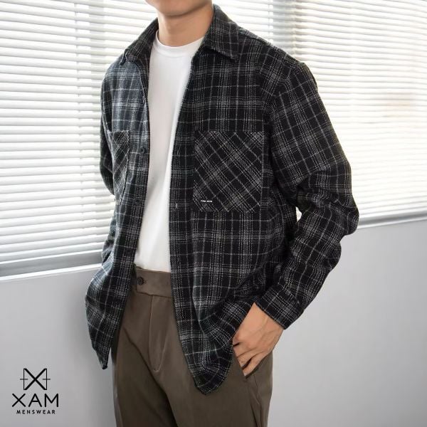  Sơmi Caro GUANGZHOU Flannel Định Lượng 320Gsm 