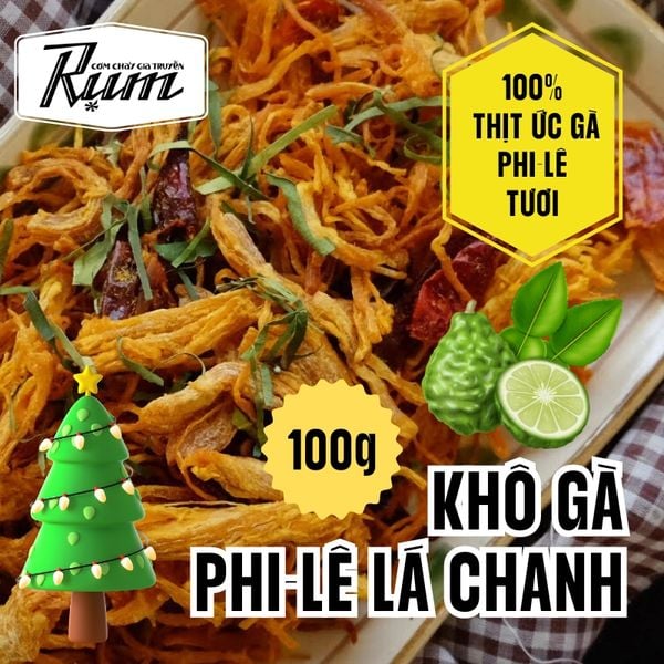  Khô gà lá chanh 100gr 