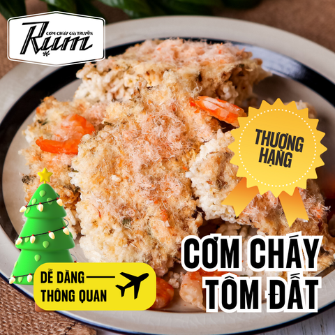  Cơm cháy tôm đất thượng hạng 500gr(HỘP) 