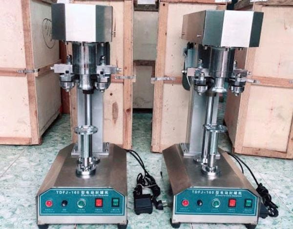 Máy ghép mí lon inox TDFJ-160