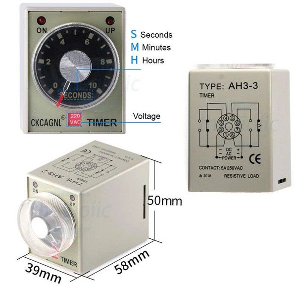 Timer máy hút chân không