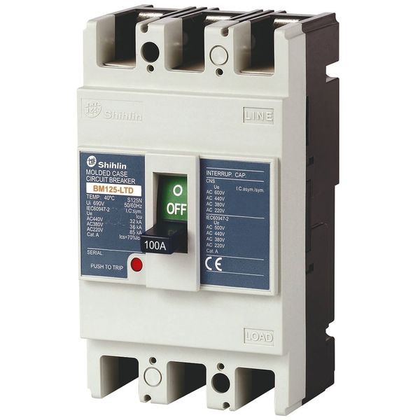 BM 125-LTD 3P 15A 36kA