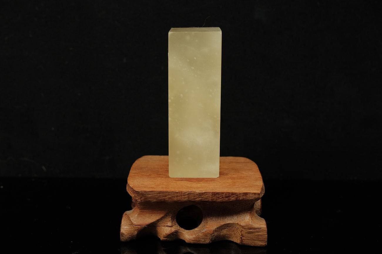 Ấn thạch Lệ Chi Đông — Thanh Hải 26x26x77mm (AT-00021) — ảnh 2