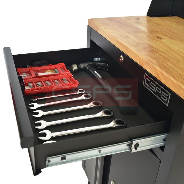 Tủ dụng cụ treo tường CSPS W61 x H45cm - 01 ngăn màu đen