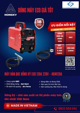 Máy hàn que Hồng Ký Eco HKM120A