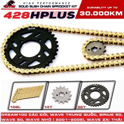 Bộ nhông sên dĩa STB cho Xe Dream 428Hplus