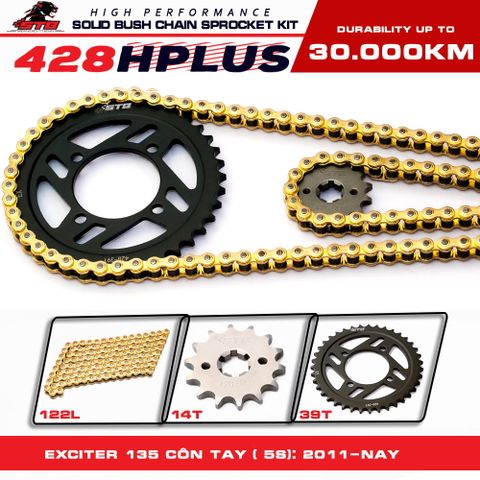 Bộ nhông sên dĩa STB cho Xe Exciter 135cc 428Hplus