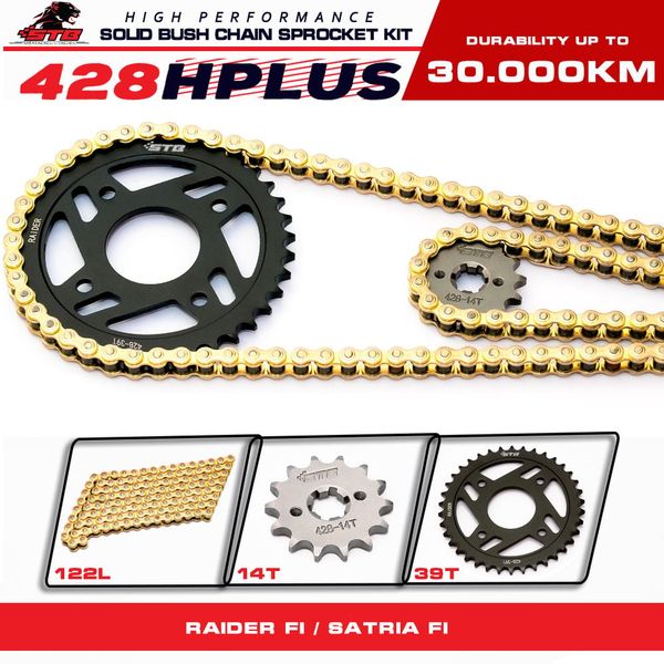 Bộ nhông sên dĩa STB cho Xe Raider Fi/ Satria Fi 150cc 428Hplus