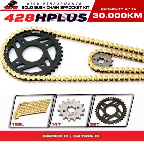 Bộ nhông sên dĩa STB cho Xe Raider Fi/ Satria Fi 150cc 428Hplus