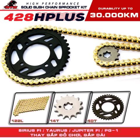 Bộ nhông sên dĩa STB cho Xe Sirius Fi 115cc 428Hplus