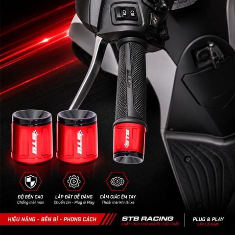 Combo Bao Tay Và Gù Tay Lái STB Racing - Hàng Chính Hãng