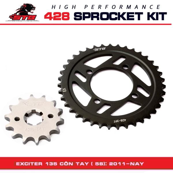 Bộ Nhông dĩa STB 9ly không kèm sên dành cho các dòng xe máy phổ biến