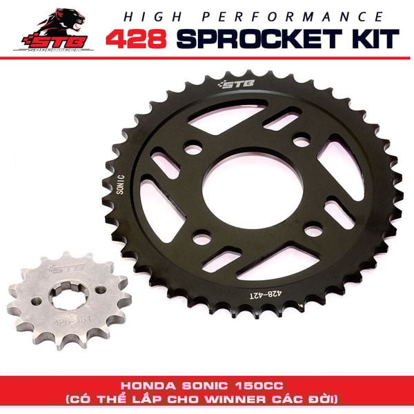 Bộ Nhông dĩa STB 9ly không kèm sên dành cho các dòng xe máy phổ biến