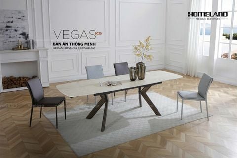 BÀN ĂN THÔNG MINH MẶT ĐÁ VEGAS + 4 GHẾ