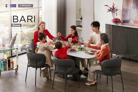 BÀN ĂN MẶT ĐÁ BARI