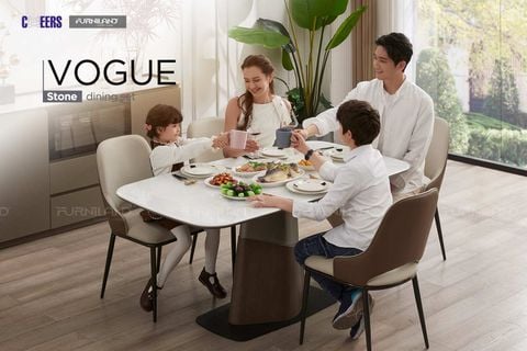 BÀN ĂN MẶT ĐÁ VOGUE