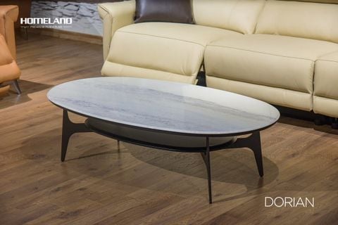 BÀN TRÀ MẶT ĐÁ DORIAN (OVAL)