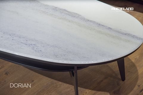 BÀN TRÀ MẶT ĐÁ DORIAN (OVAL)