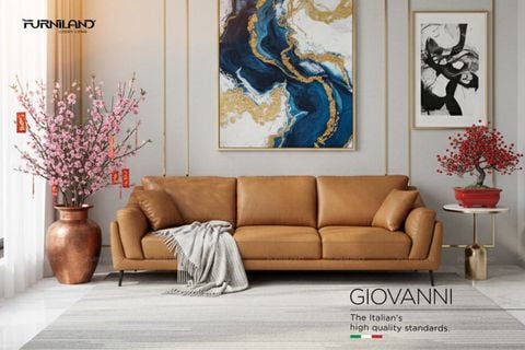 Sofa Da Thật Nhập Khẩu Ý - Giovanni Băng 4