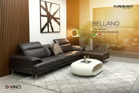 Sofa Da Thật Nhập Khẩu - Bellano Băng 4 chỗ