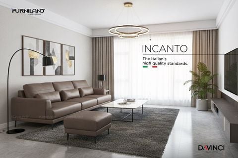 Sofa Nhập Khẩu INCANTO Da Thật Cao Cấp