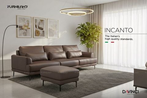 Sofa Nhập Khẩu INCANTO Da Thật Cao Cấp