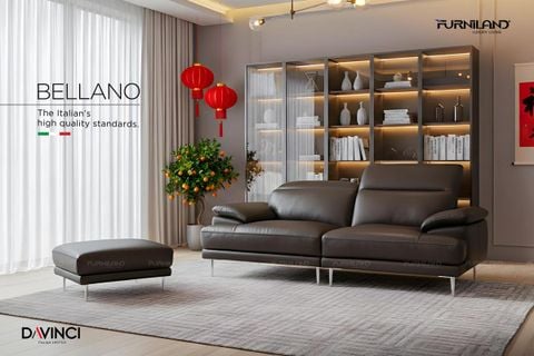 Sofa phòng khách Bellano băng 3 chỗ
