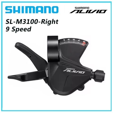 Tay Đề Bên Phải Shimano Alivio M3100 9S Hàng Chính Hãng